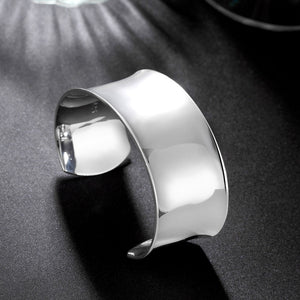 Radiant Silver Cuff Bracelet
