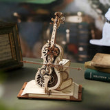 3D Wooden Cello Puzzle and Music Box