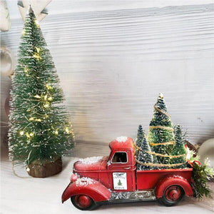 Little Red Pickup Truck / Holiday Decor