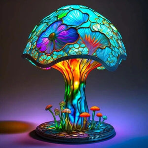 EnchantedGarden Retro Mushroom Lamp