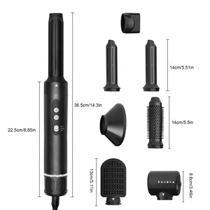 "The Ultimate 7-in-1 Hot Air Brush & Curling Kit: Create Any Style with Ease"