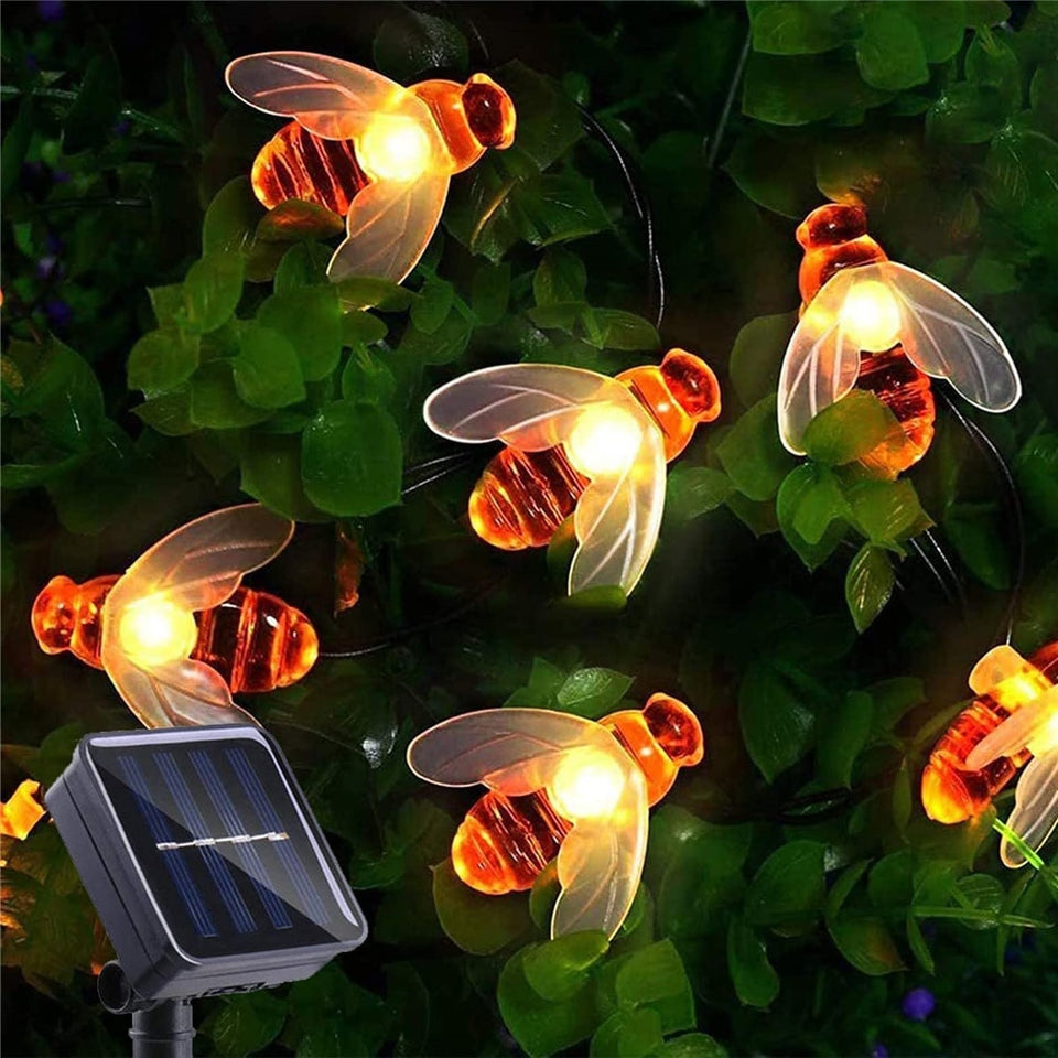 BeeBliss Solar Honeybee Garden Lights